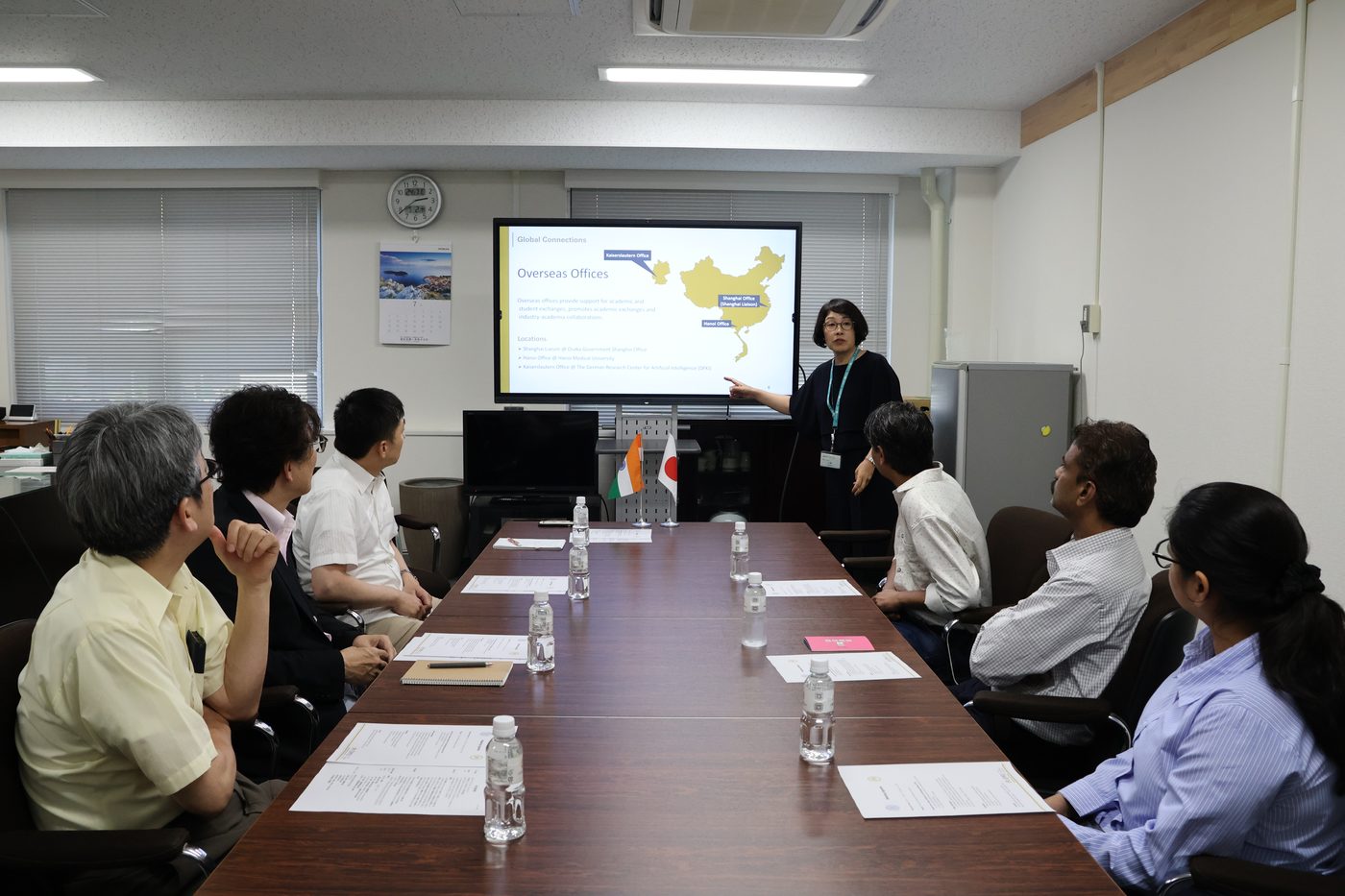 Presentation on OMU's global collaboration offices during the IIT Roorkee visit